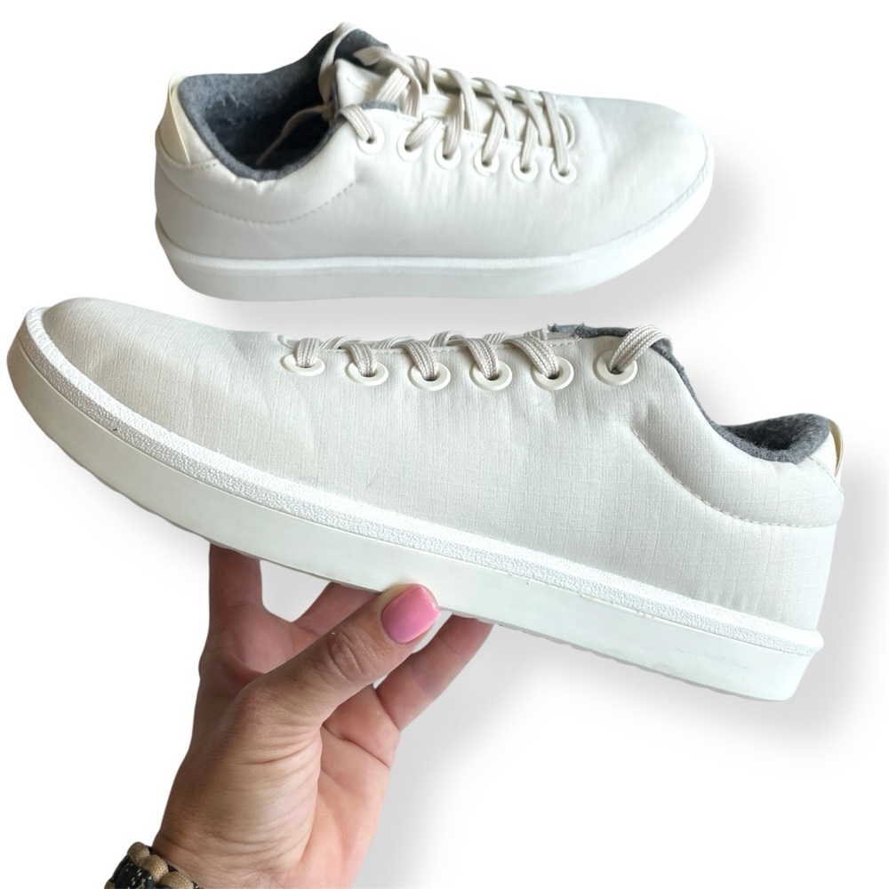 Allbirds Canvas Piper Sneakers White Casual Shoe Women Size 10